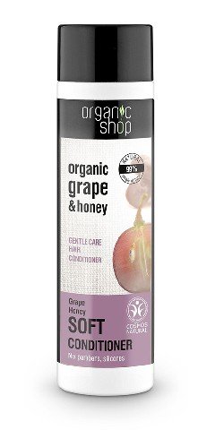 Organic Shop, odżywka do włosów delikatna pielęgnacja Winogrono i Miód, 280 ml Organic Shop
