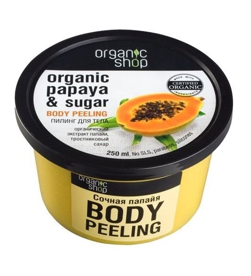 Organic Shop, peeling do ciała Juicy Papaya, 250 ml Organic Shop