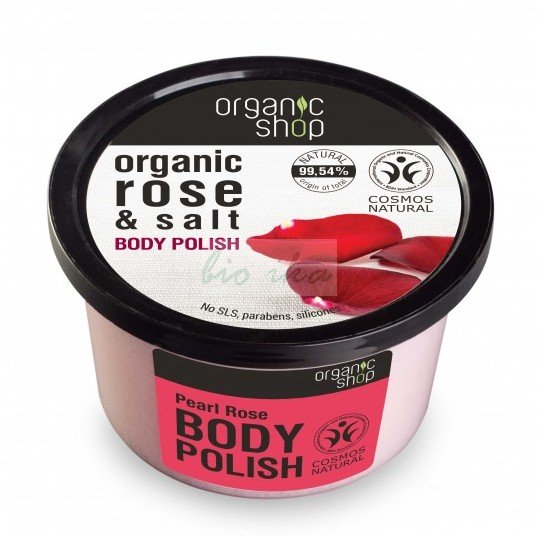 Organic Shop, peeling do ciała Perłowa Róża, 250 ml Organic Shop