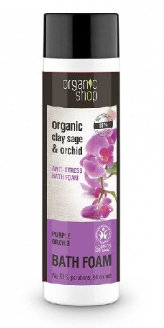 Organic Shop, płyn do kąpieli antystresowy Purpurowa Orchidea BDIH, 500 ml Organic Shop