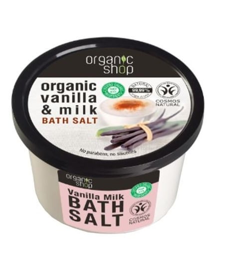 Organic Shop, sól do kąpieli Wanilia i Mleko, 250 ml Organic Shop