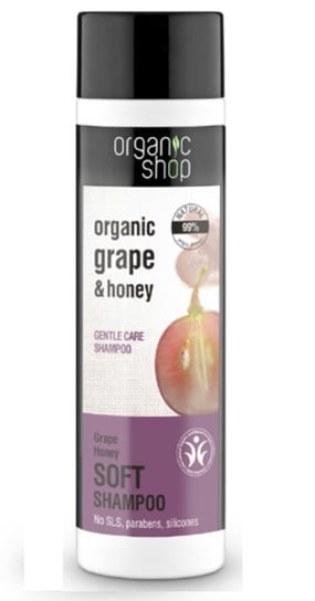 Organic Shop, szampon do włosów Eco Winogrona i Miód, 280 ml Organic Shop