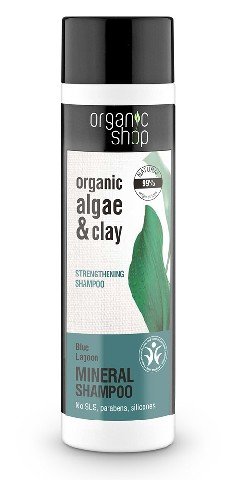 Organic Shop, szampon do włosów wzmacniający Błękitna Laguna, 280 ml Organic Shop