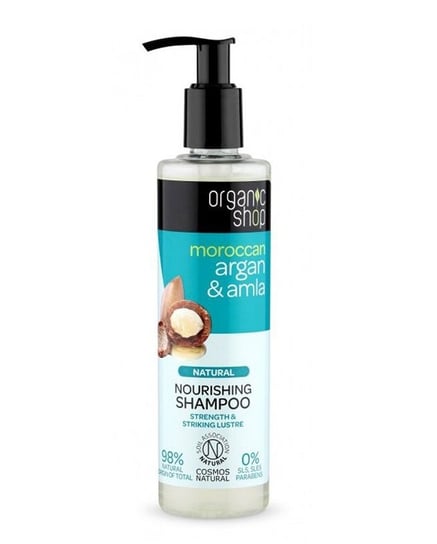 Organic Shop, szampon odżywczy Organiczny Argan & Amla, 280 ml Organic Shop