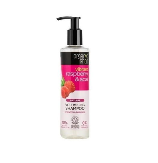 Organic Shop, szampon zwiększający objętość Organiczna Malina & Acai, 280 ml Organic Shop