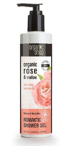 Organic Shop, żel pod prysznic zmiękczający Róża Wersalu, 280 ml Organic Shop