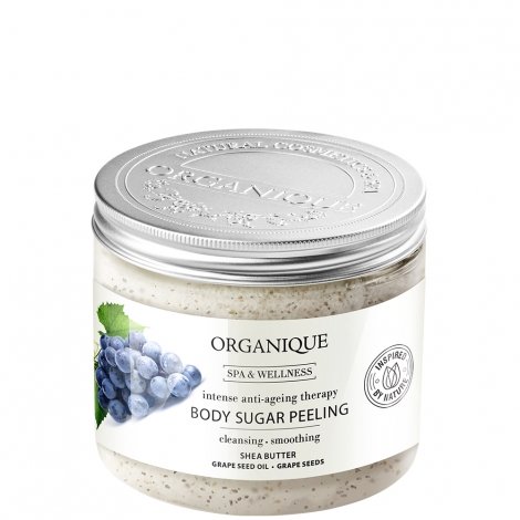 Organique, przeciwstarzeniowy peeling cukrowy Intense Anti-Ageing/Grape ORGANIQUE
