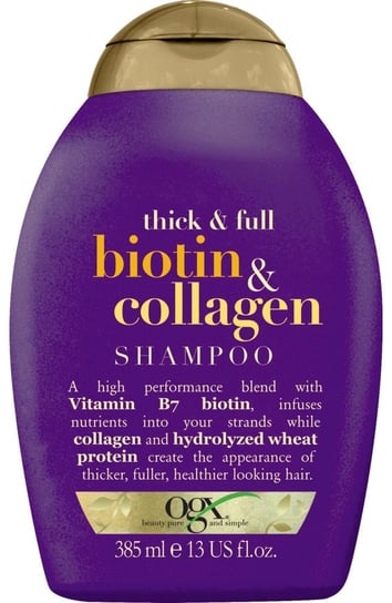 Organix, Biotin & Collagen, szampon z biotyną i kolagenem, 385 ml Organix