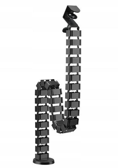 Organizer na kable Kręgosłup Maskownica 130cm Spacetronik prowadnica czarna Spacetronik