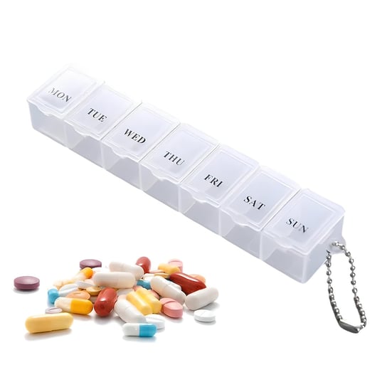 Organizer na leki TYGODNIOWY pudełko na leki tabletki KASETKA na 7 dni Inna marka
