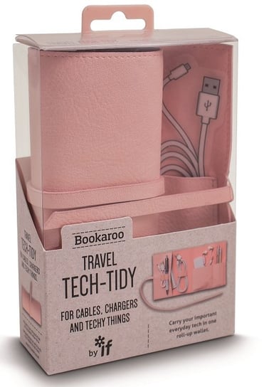 Organizer podróżny, Bookaroo Travel tech-tidy, różowy IF