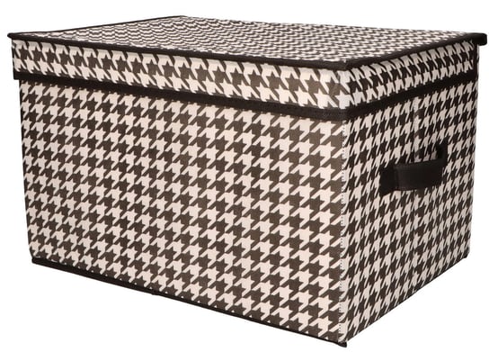 Organizer tekstylny pudełko zamykane z uchwytami 40 x 30 x 25 cm SmartHome