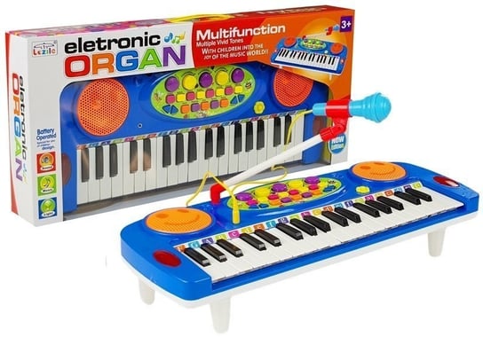 Organy Keyboard Z Mikrofonem Na Nóżkach Niebieski Inna marka
