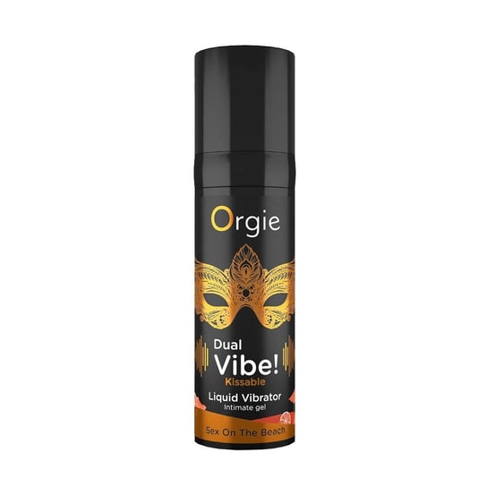 Orgie Dual Vibe! Kissable Liquid Vibrator, Wibrujący żel intymny, Sex On The Beach, 15ml ORGIE