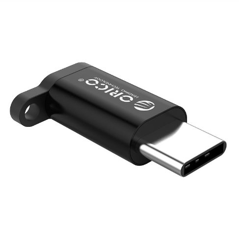 Orico Adapter Microusb Na Usb-C Z Zawieszką Czarny Orico