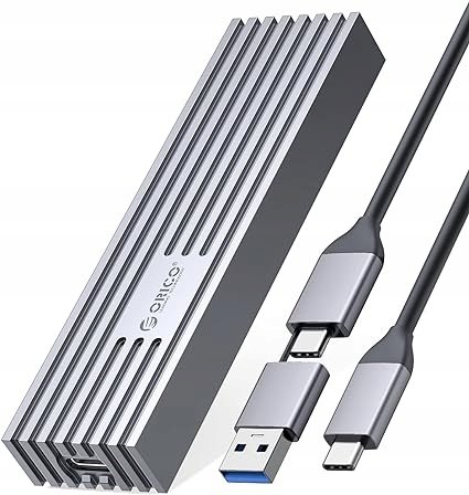 ORICO obudowa dysku M.2 NVMe SSD, USB3.2 Gen2 10 Gb/s PCIe M-Key, szara Orico