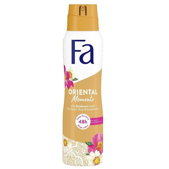 Oriental Moments dezodorant w sprayu o zapachu róży pustynnej i drzewa sandałowego 150ml Fa