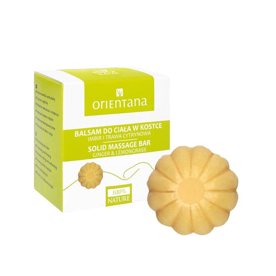 Orientana, balsam w kostce do ciała imbir i trawa cytrynowa, 60 g Orientana