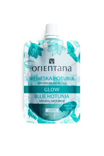 Orientana, Glow, maseczka do twarzy Niebieska Hotunia, 30 ml Orientana