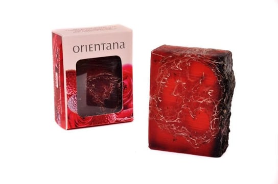 Orientana, mydło z gąbką złuszczającą luffa róża japońska i liczi, 100 g Orientana