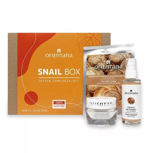 Orientana, Snail Box, Zestaw kosmetyków do pielęgnacji, 3 szt. Orientana