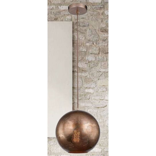 Orietalna LAMPA wisząca SFINKS 31-43276 Candellux ażurowa OPRAWA metalowa ZWIS marokański kula ball z wzorkami jasnobrązowa Candellux