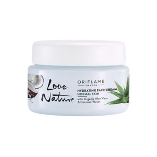 Oriflame, Nawilżający krem do twarzy Love Nature z organicznym aloesem i wodą kokosową, 50ml Oriflame