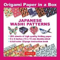 Origami Paper in a Box - Japanese Washi Patterns 200 Sheets: 200 Sheets of Tuttle Origami Paper: 6x6 Inch High-Quality Origami Paper Printed with 12 D Tuttle Publishing