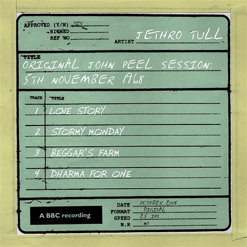 Original John Peel Session: 5th November 1968 Jethro Tull
