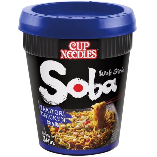 Original Nissin Cup Noodles, Soba O Smaku Kurczaka Yakitori 89G - Nissin Nissin