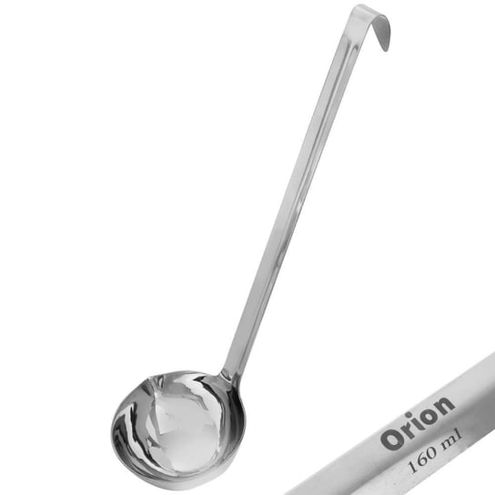 Orion Chochla stalowa łyżka do nalewania zupy sosu 160 ml z wylewką Orion