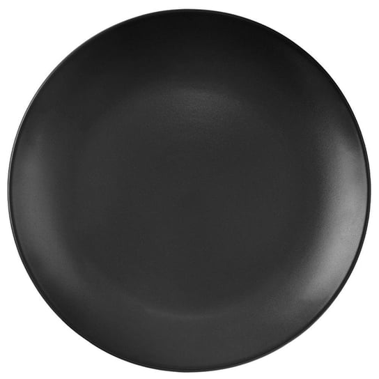 Orion Zestaw komplet serwis obiadowy talerz głęboki płaski deserowy kubek czarny dla 4 osób ALFA 16 el. Orion