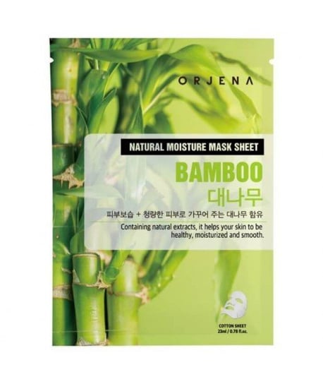 Orjena, Maska w płachcie z ekstraktem z bambusa o działaniu rozświetlającym, 23 ml Orjena