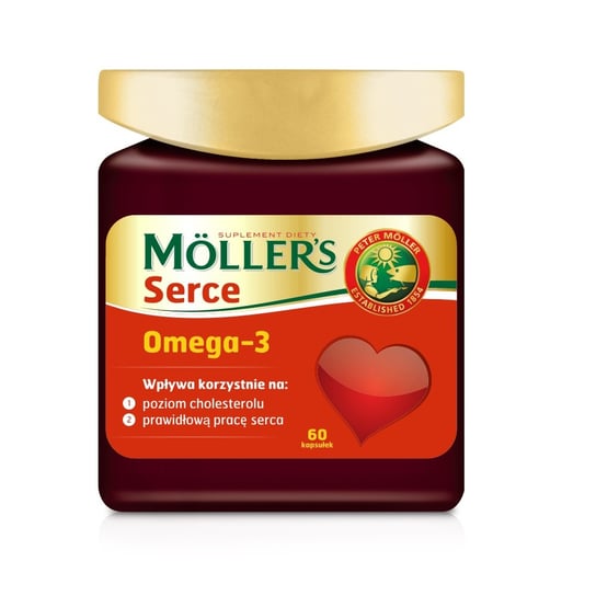 Orkla, Moller's Serce, suplement diety bogaty w kwasy omega-3, 60 kapsułek Orkla