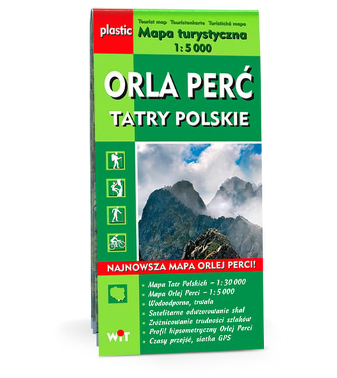 Orla Perć. Tatry Polskie. Mapa turystyczna 1:5 000 Opracowanie zbiorowe