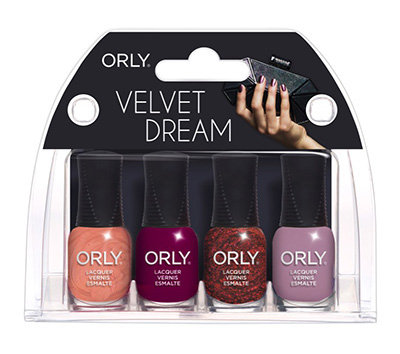 Orly, Velvet Dream Mini Kit, zestaw lakierów, 4 szt. ORLY