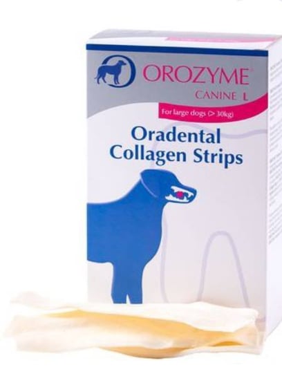 Orozyme-kolagenowe płatki czyszczące dla psa rozm L 141g Orozyme