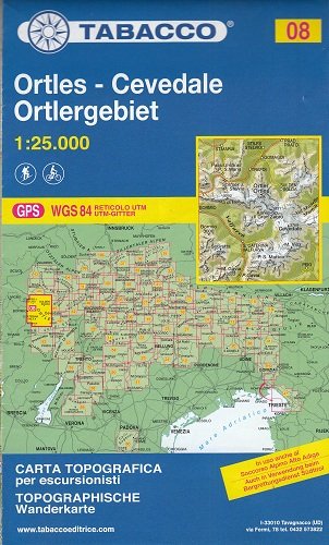 Ortles - Cevedale Ortlergebiet. Mapa 1:25 000 Opracowanie zbiorowe
