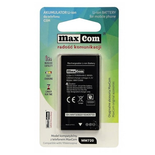 Oryginalna Bateria Maxcom Mm720 Mm721 800Mah 3.7V Maxcom
