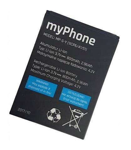 ORYGINALNA Bateria MyPhone 1062 1065 MP-S-Y 800mAh MyPhone