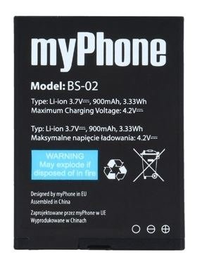 ORYGINALNA Bateria MyPhone HALO2 1075 BS-02 900mAh MyPhone