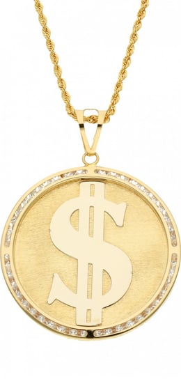 Oryginalna duża złota zawieszka dolar 585 14k Rosanto