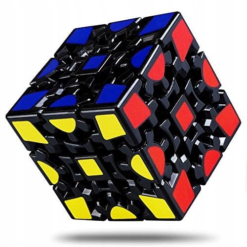 Oryginalna Kostka Lefun 3X3 V1 Gear Cube Black Zolta