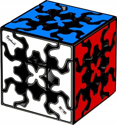 Oryginalna Kostka logiczna Qiyi Gear 3X3X3 57Mm + Podstawka Rubika Kostkoland