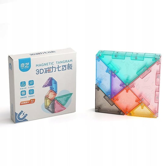 Oryginalna Kostka Qiyi 3D Magnetic Tangram Small Zolta