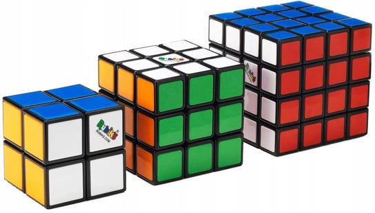 Oryginalna Kostka Rubika Rubiks zestaw 2x2 3x3 4x4 + Podstawka Rubiks Kostkoland