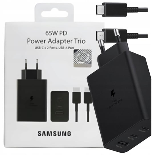 Oryginalna Ładowarka Samsung 65W Trio +kabel Samsung