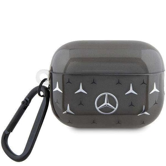 Oryginalne Etui APPLE AIRPODS PRO 2 Mercedes Cover Large Star Pattern (MEAP28DPMGS) czarne Mercedes