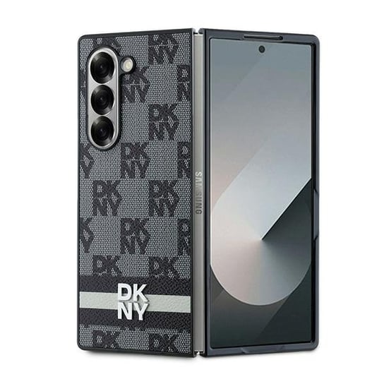 Oryginalne Etui DKNY Chequered Pattern Printed Stripes DKHCZFD6PCPTSSKZ do Samsung Galaxy Z Fold 6 czarny Other