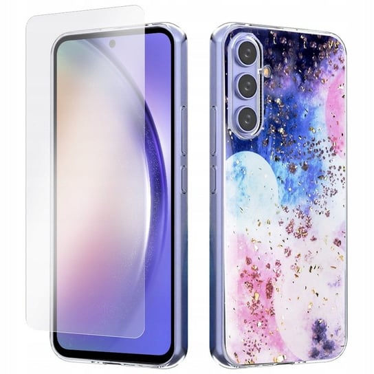 ORYGINALNE ETUI GALACTIC CASE do SAMSUNG GALAXY A55 + SZKŁO kosmos planety OEM